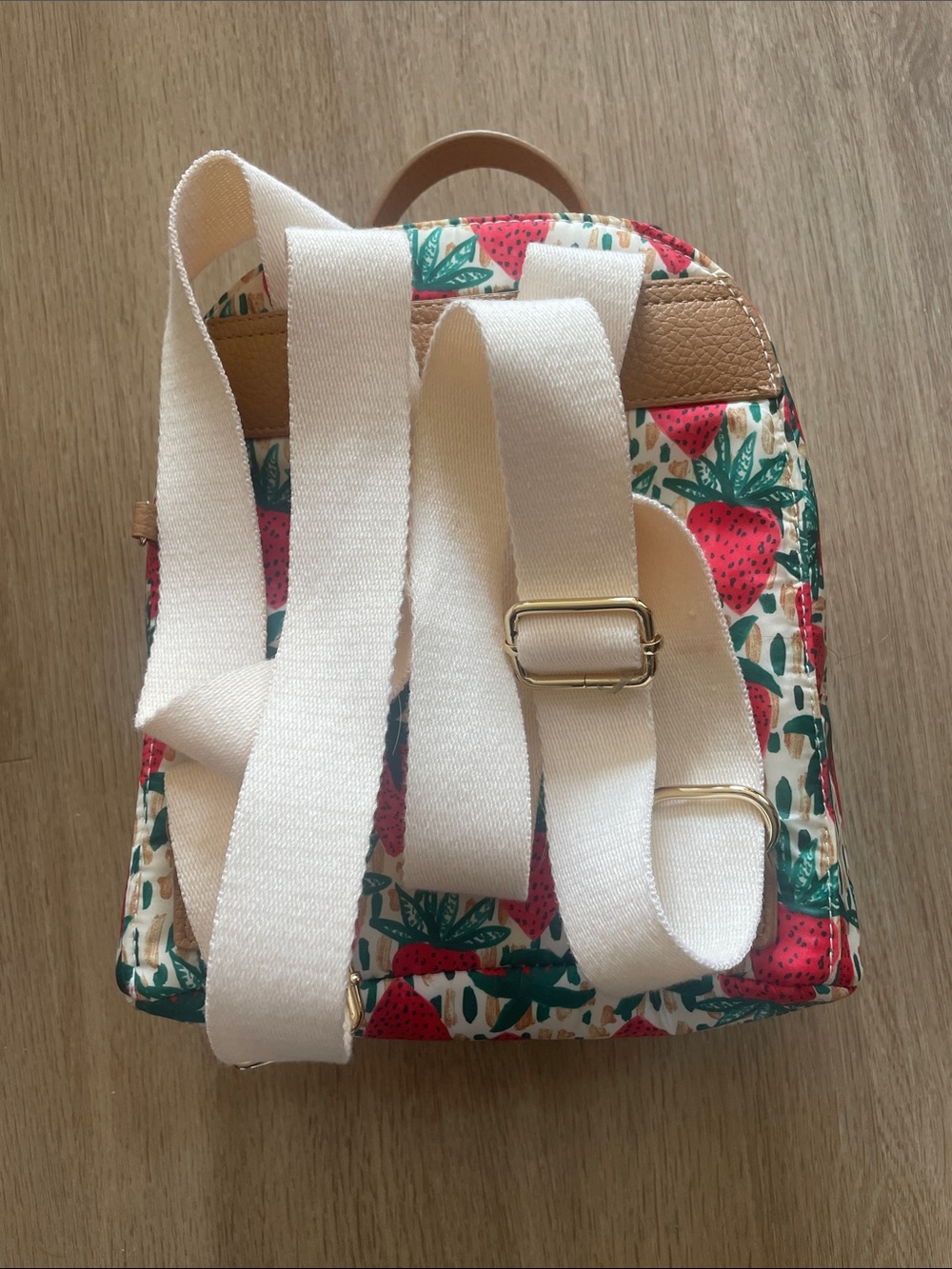 Bouffants and Broken Hearts Strawberry Backpack - Picture 3 of 4